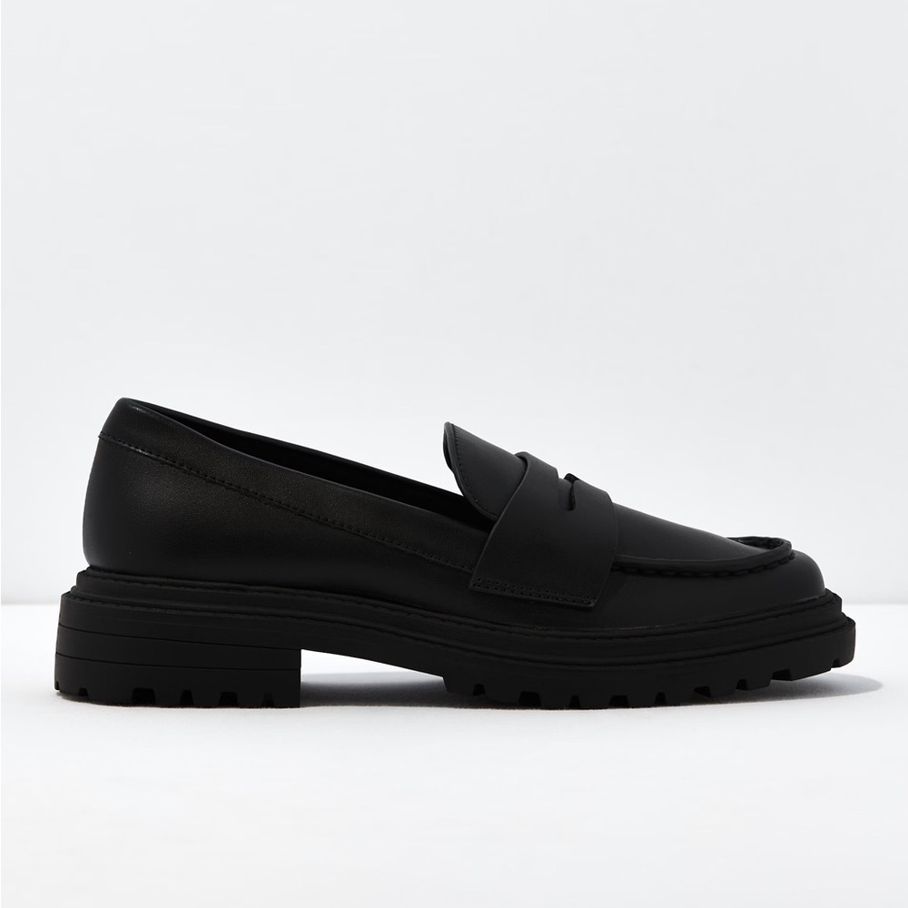 Faryl Black Lug Loafers